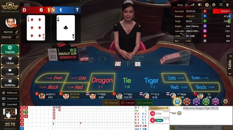 เสือมังกร คาสิโน ออนไลน์กับ BK8