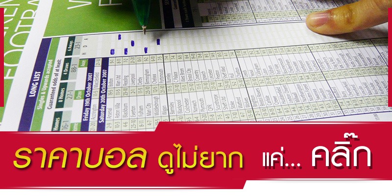 วิธีดู ราคาต่อรองบอล แบบง่ายๆ ที่ใครก็ทำได้